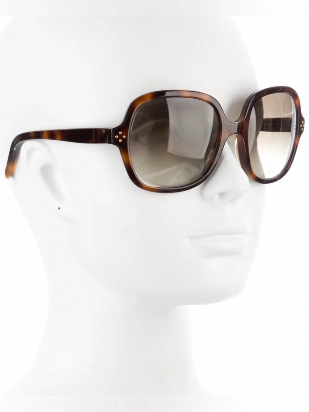 Chloé CE631S Tortoise Oversized Square Sunglasses Brown Gradient Lenses